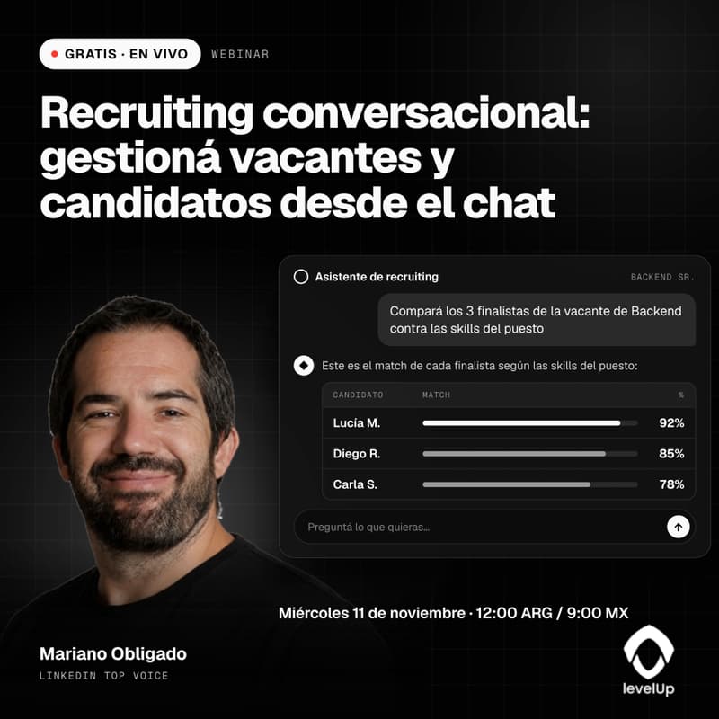 Cover Image for Recruiting conversacional: gestioná vacantes y candidatos desde el chat
