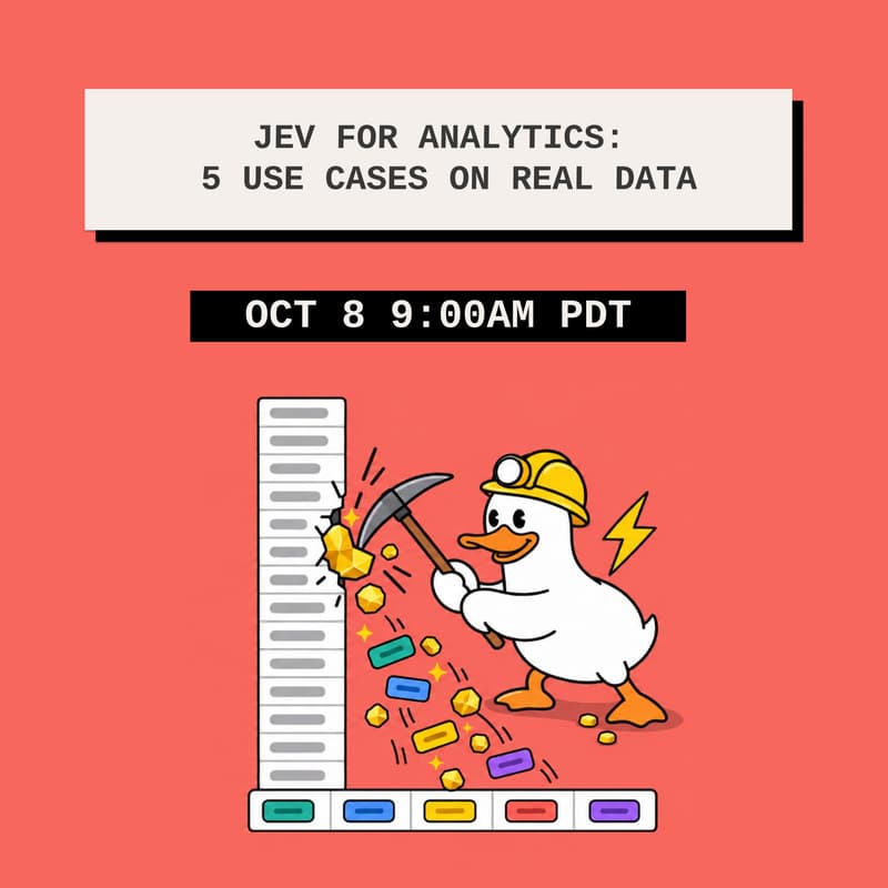 Cover Image for Jev for Analytics: 5 Use Cases on Real Data