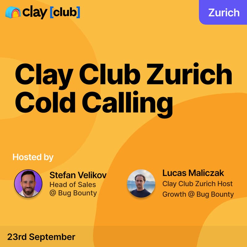 Cover Image for Clay in Zurich: Cold Calling