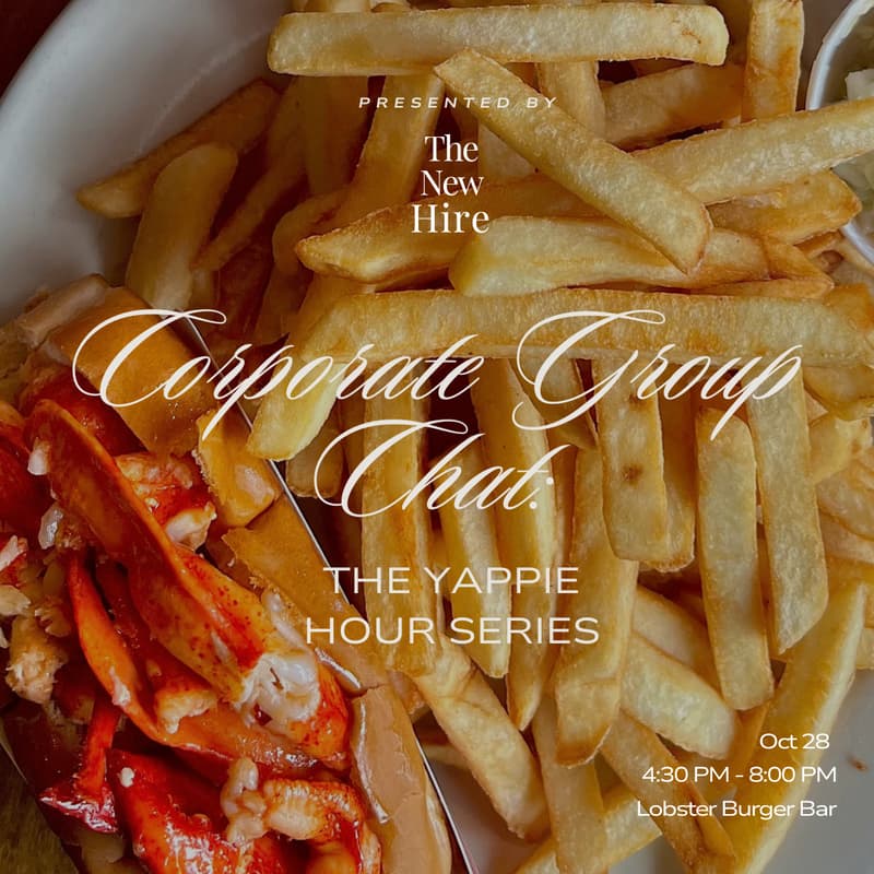 Cover Image for Corporate Group Chat: Yappie Hour 🍔🥃