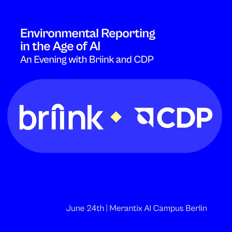 Cover Image for Environmental Reporting in the Age of AI — An Evening with Briink and CDP