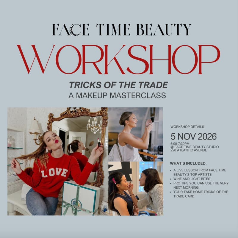 Cover Image for Face Time Beauty Presents the Makeup Workshop: Tricks of the Trade