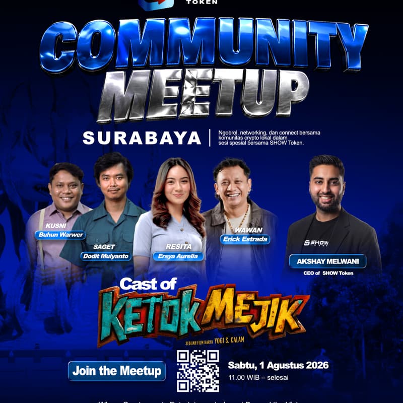 Cover Image for SHOW Token Community Meetup Surabaya