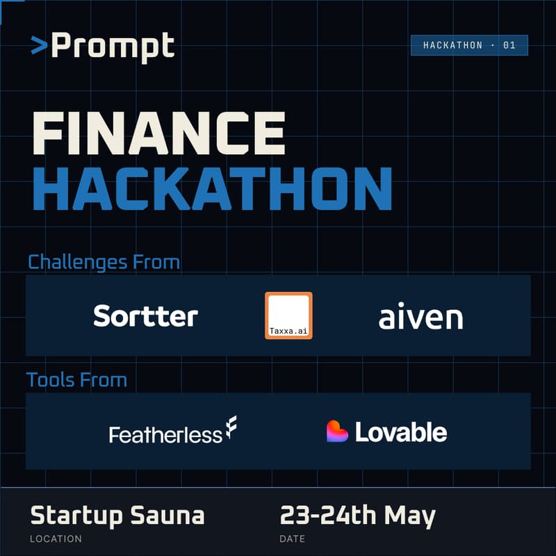Cover Image for Prompt Finance Hackathon