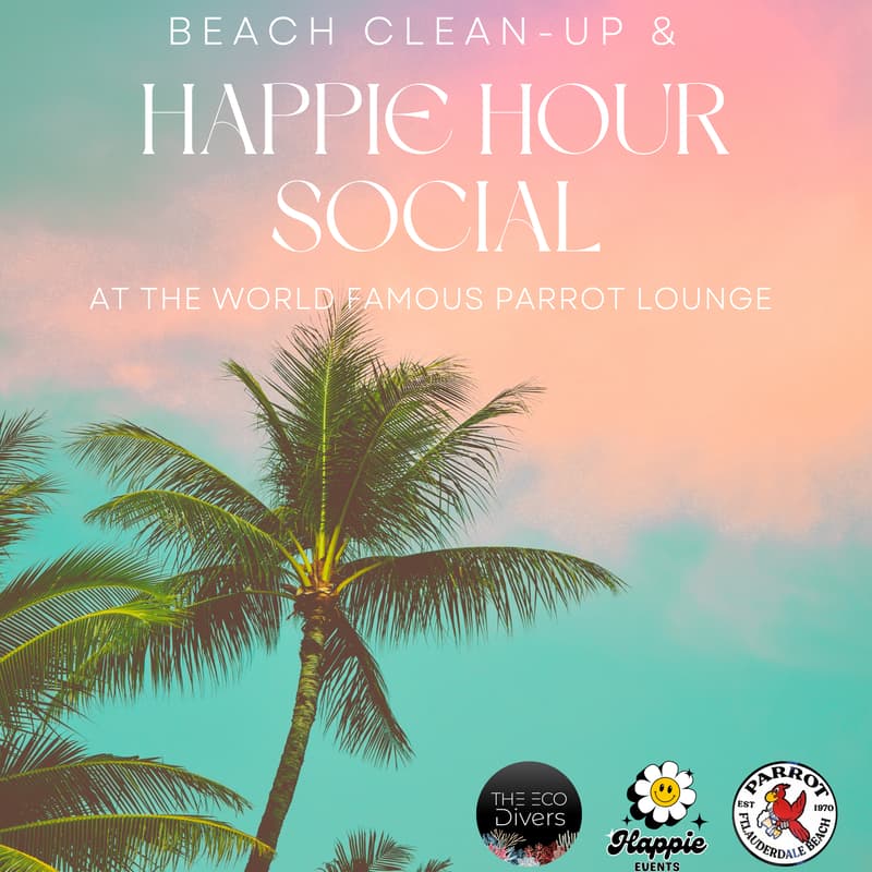 Cover Image for Beach Cleanup + Happie Hour