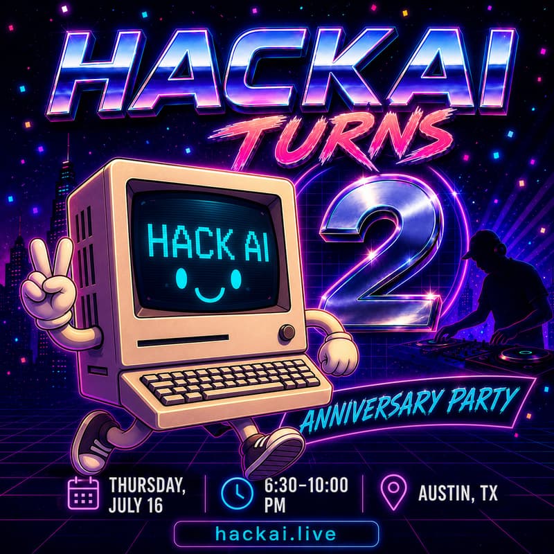 Cover Image for Hack AI Turns Two: Tech Party 🎉