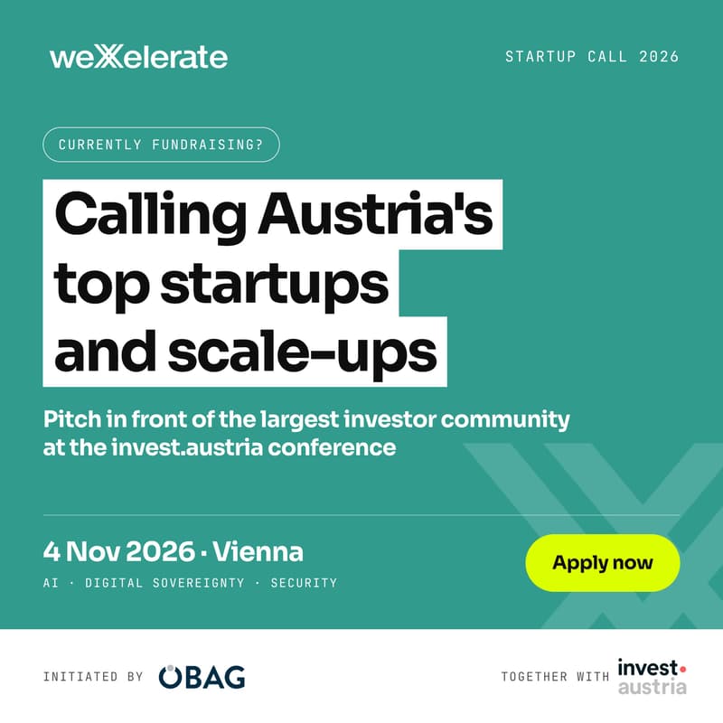 Cover Image for Startup Call: Pitch at the invest.austria conference 2026 – initiated by ÖBAG