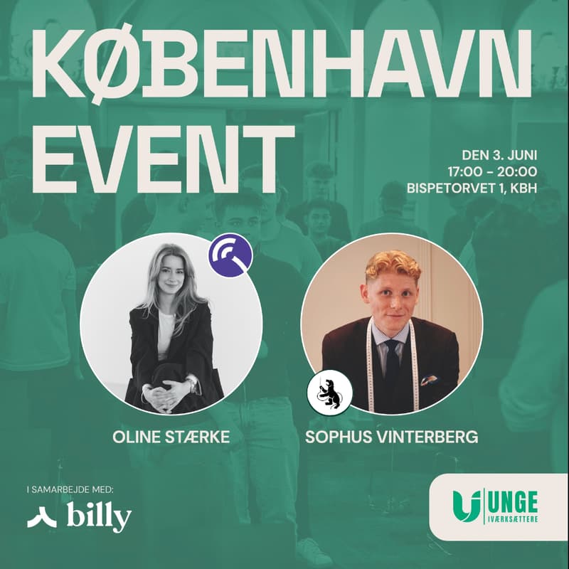 Cover Image for Unge Iværksættere: Oline Stærke & Sophus Vintergberg