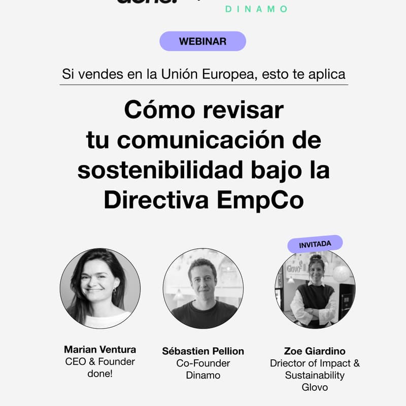 Cover Image for Cómo revisar tu comunicación de sostenibilidad bajo la Directiva EmpCo por Dinamo y done!