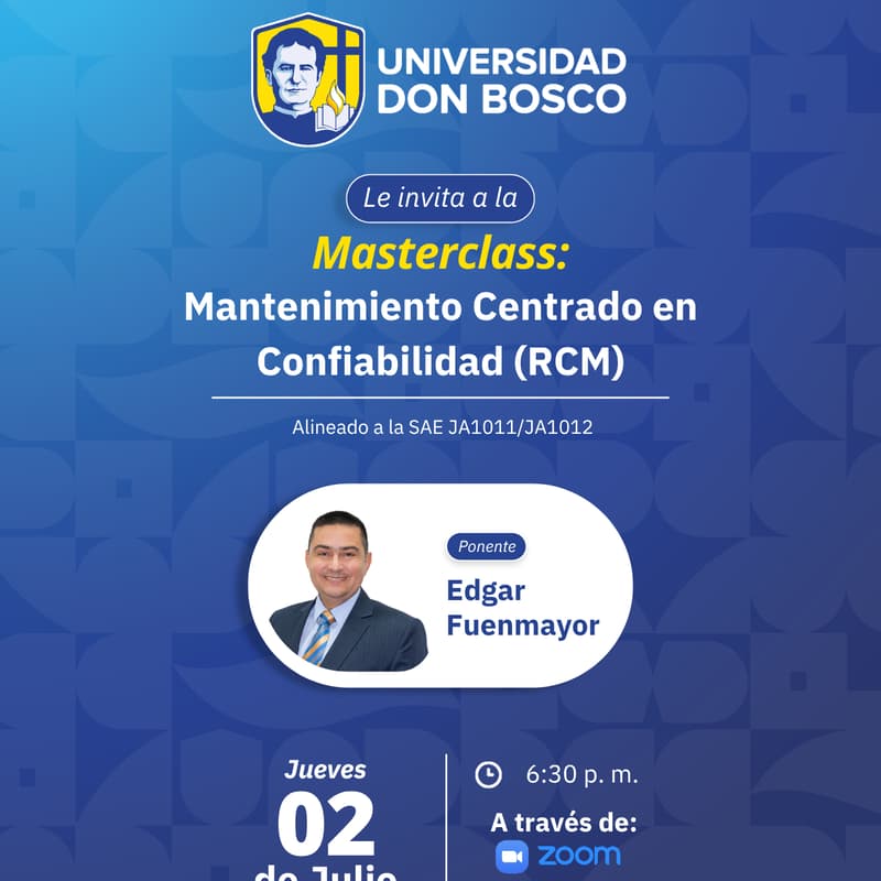 Cover Image for Masterclass: Mantenimiento centrado en confiabilidad (RCM)