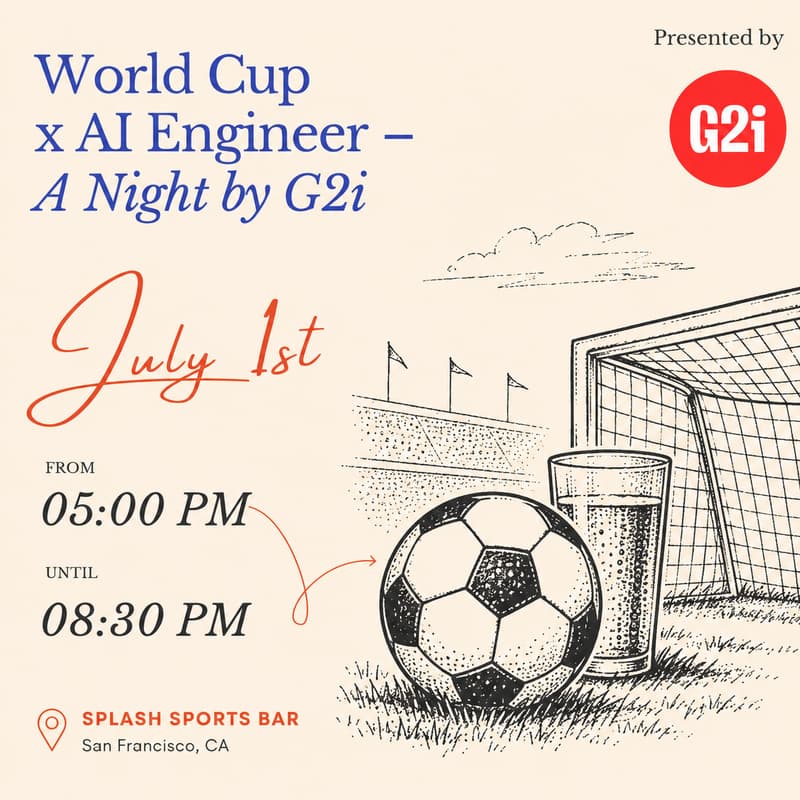 Cover Image for World Cup x AI Engineer - A Night by G2i