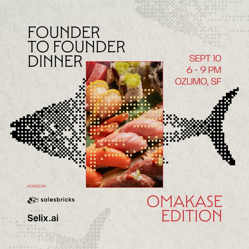 Cover Image for Founder to Founder Dinner: Omakase Edition