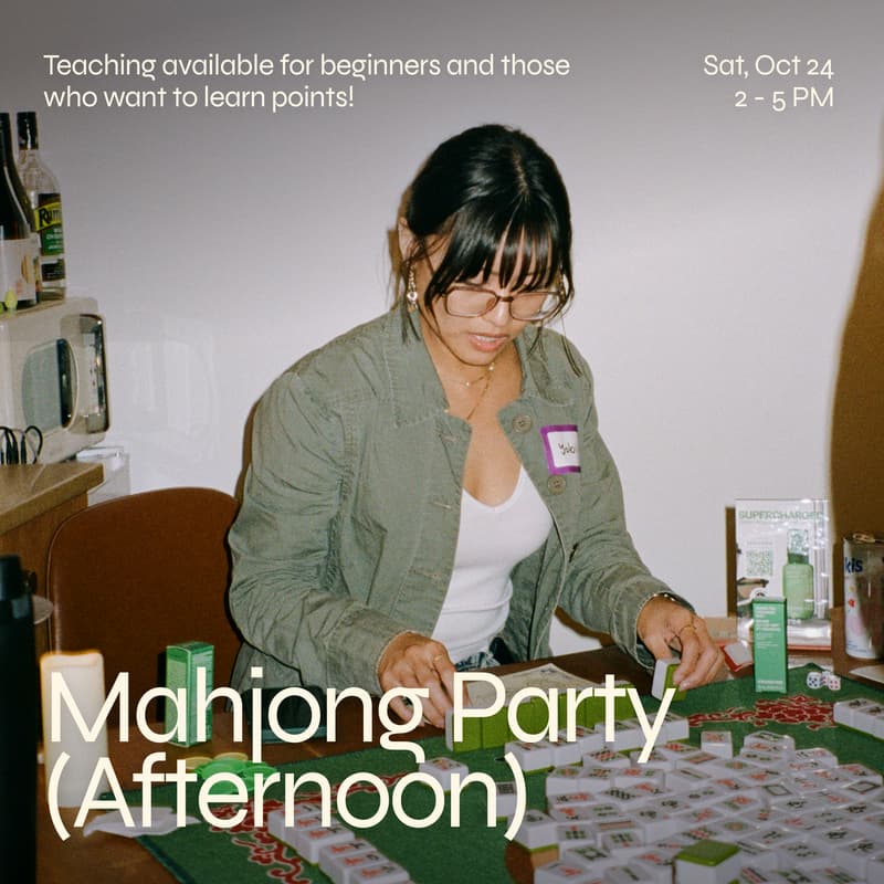 Cover Image for Afternoon session: All-Day Mahjong Party