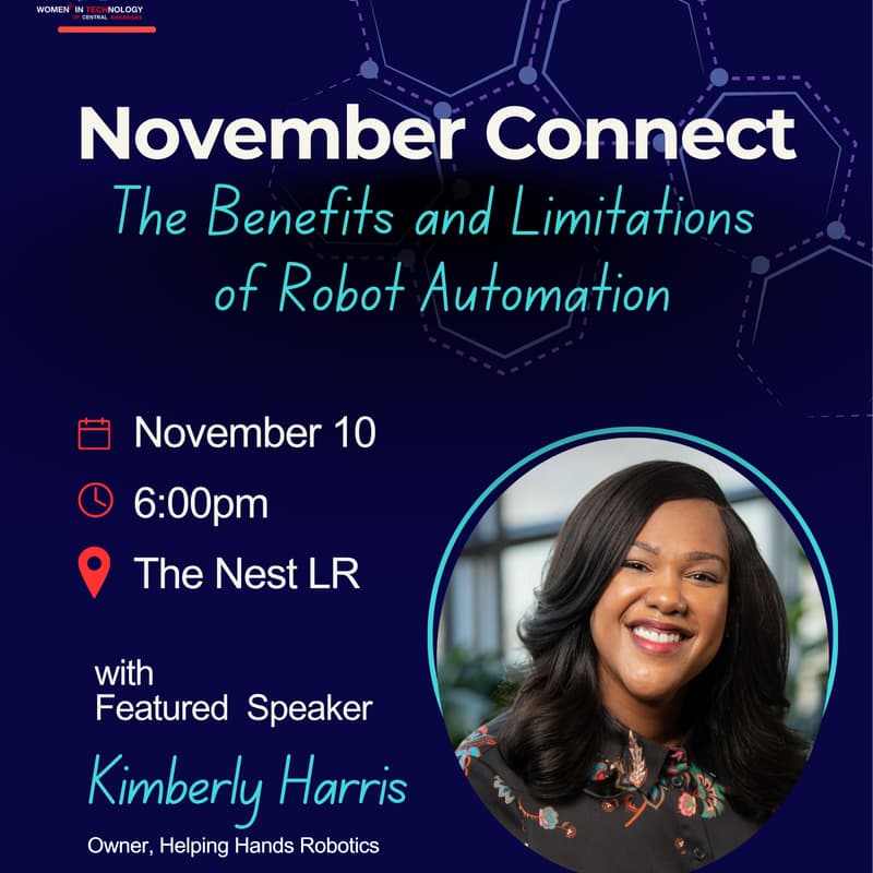 Cover Image for Women+ in Tech Central Arkansas - November Connect