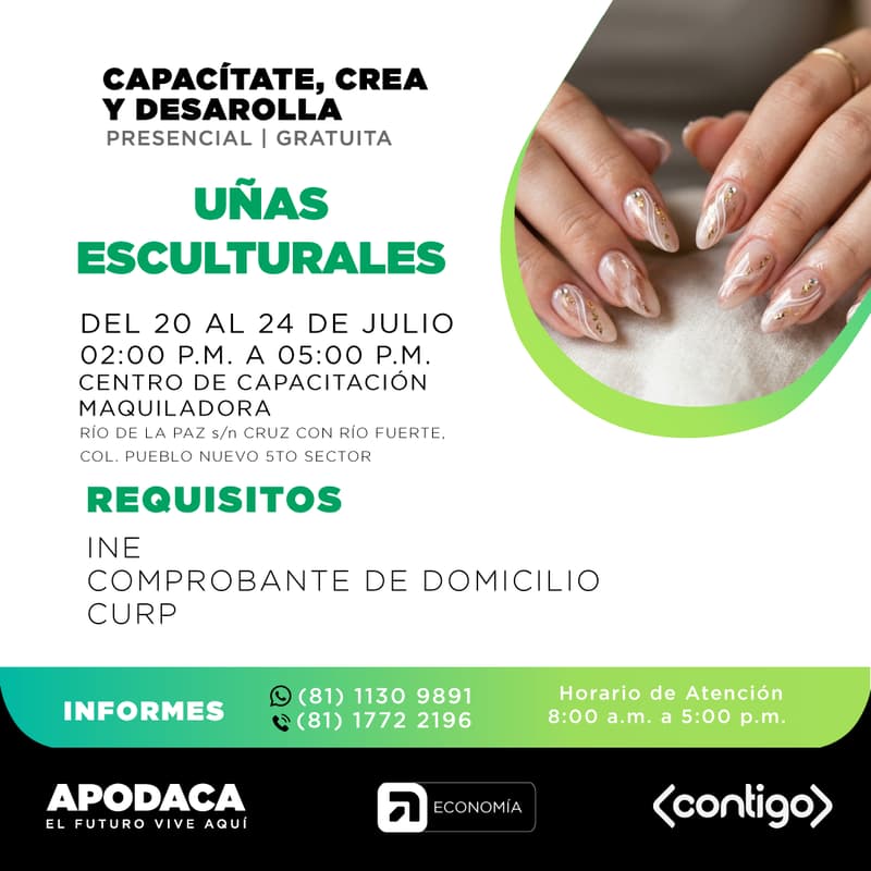 Cover Image for CURSO DE UÑAS ESCULTURALES (PRESENCIAL)