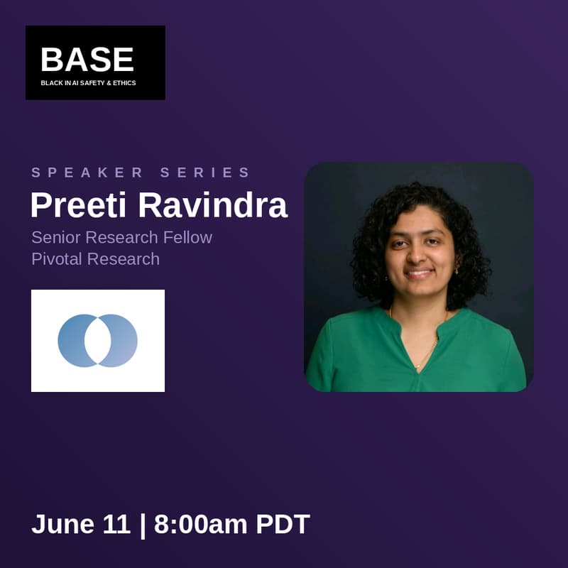 Cover Image for BASE Speaker Series - Preeti Ravindra
