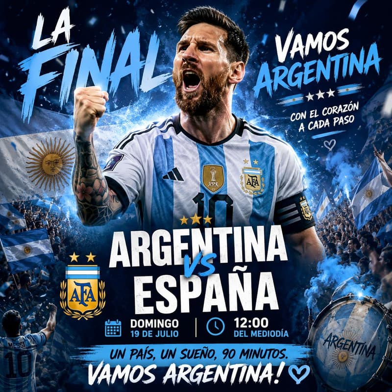 Cover Image for GRAN FINAL ARGENTINA vs ESPAÑA!! 🇦🇷🏆