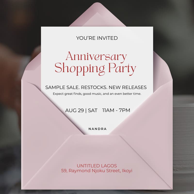 Cover Image for Nandra Anniversary Shopping Party