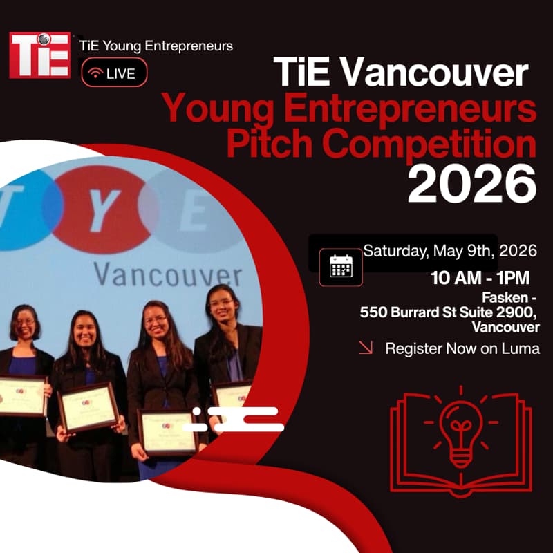 Cover Image for TiE Vancouver Young Entrepreneurs Pitch Competition 2026