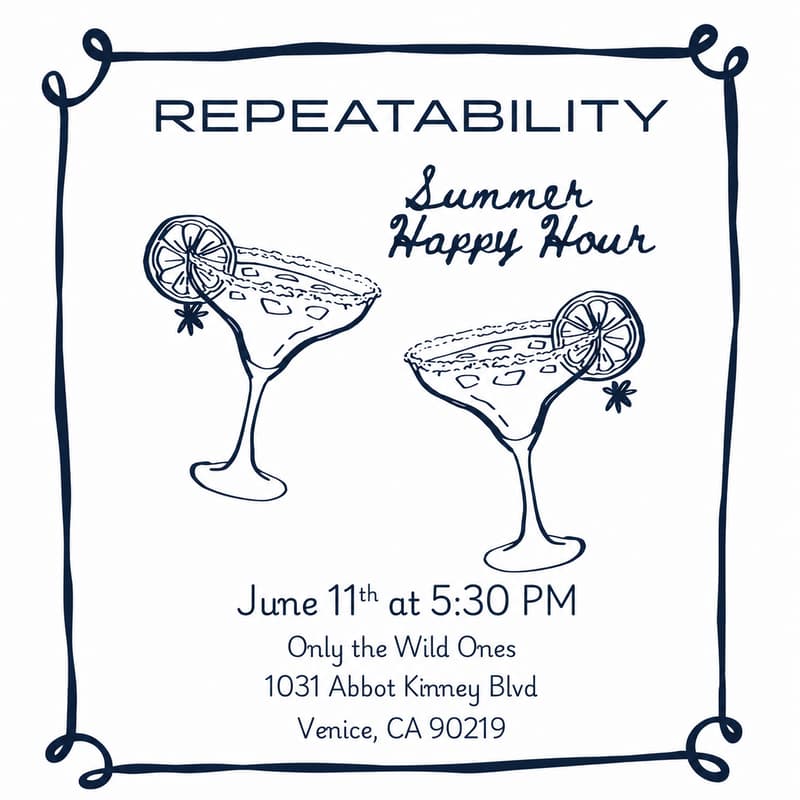 Cover Image for Repeatability Summer Happy Hour