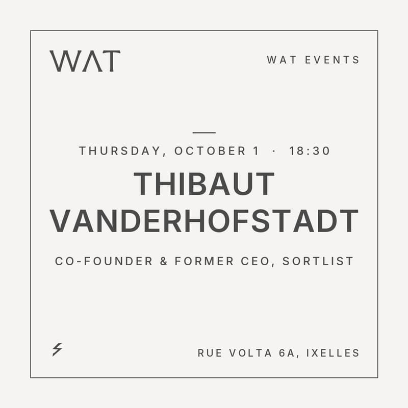 Cover Image for WAT x Thibaut Vanderhofstadt (Sortlist)