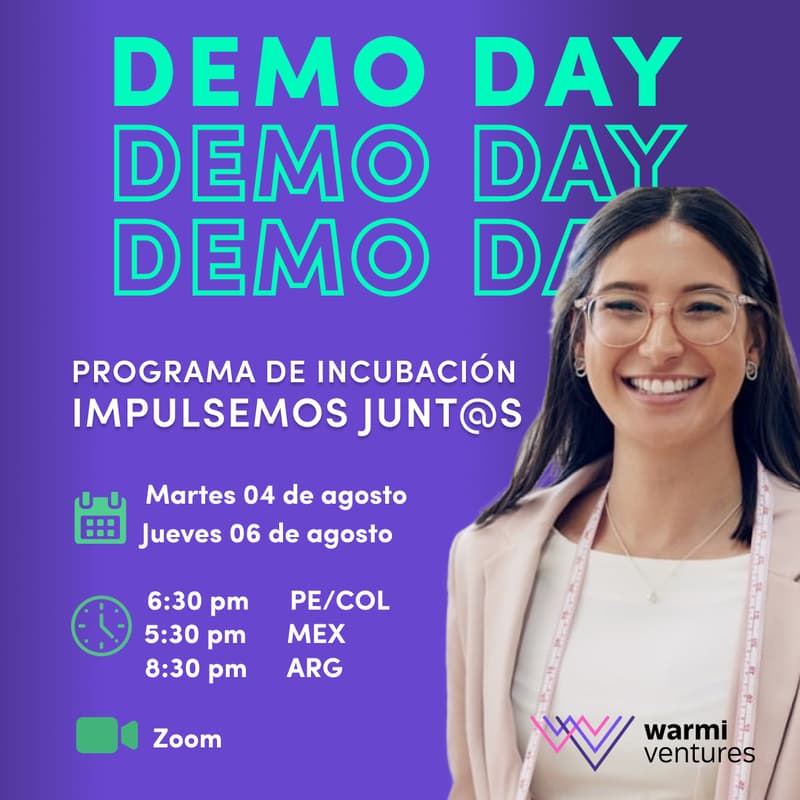 Cover Image for Demoday - Preincubación Warmi Ventures 🚀
