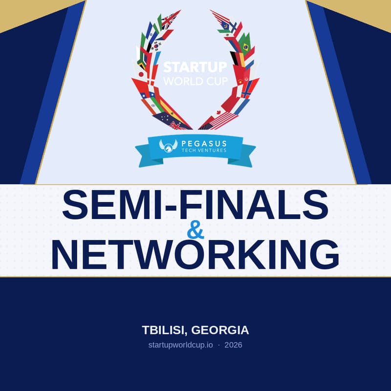 Cover Image for Startup World Cup Tbilisi Regional Semi-Final & Networking
