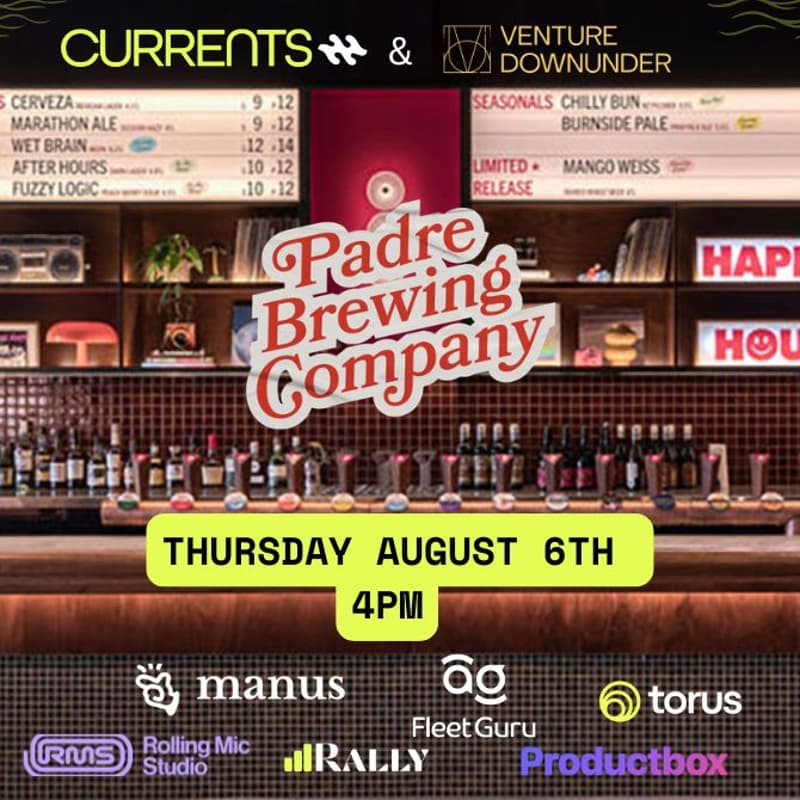 Cover Image for Currents x Venture Down Under afterparty