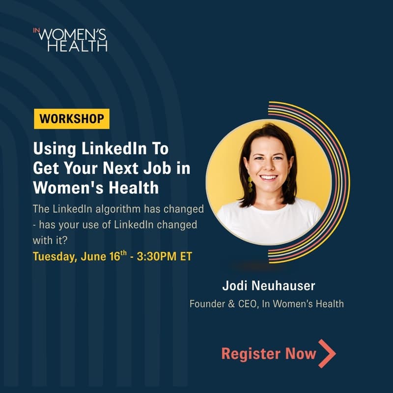Cover Image for Using LinkedIn To Get Your Next Job in Women's Health
