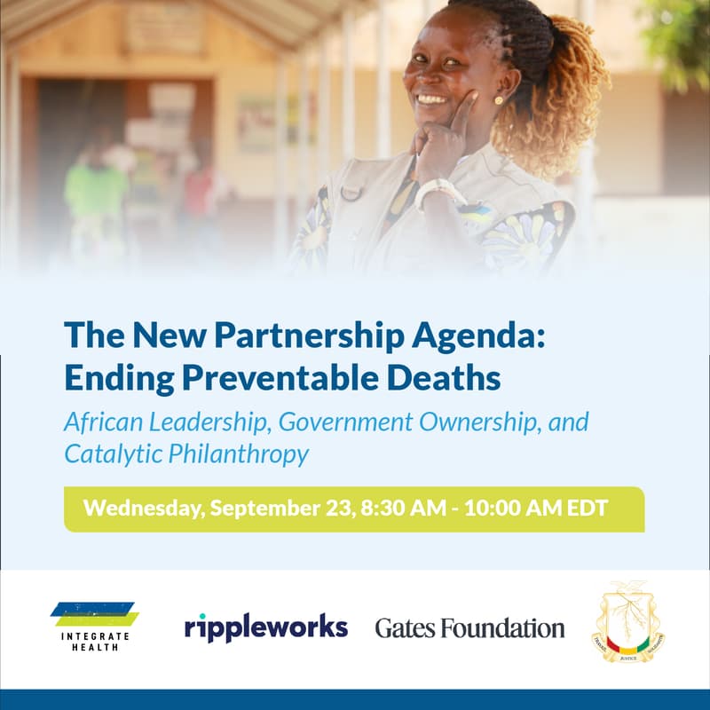 Cover Image for The New Partnership Agenda: Ending Preventable Deaths