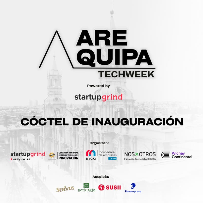 Cover Image for Cóctel de inaguración - Arequipa Tech Week