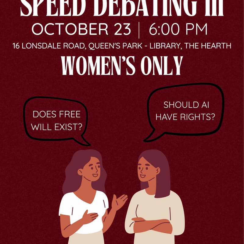 Cover Image for Speed Debating III (Women's Only)