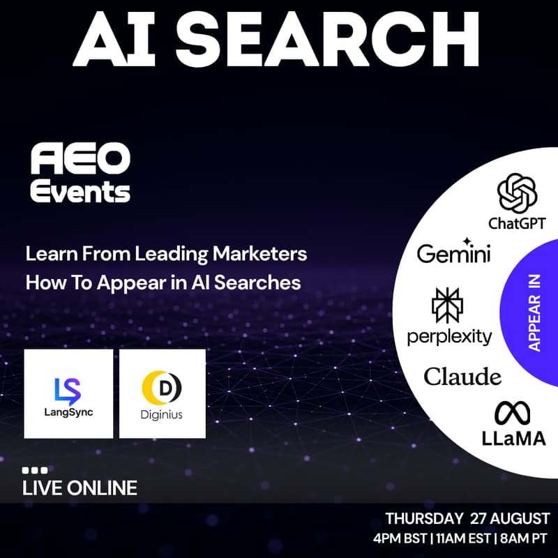 Cover Image for AEO Online August: Discover How To Rank in AI Searches