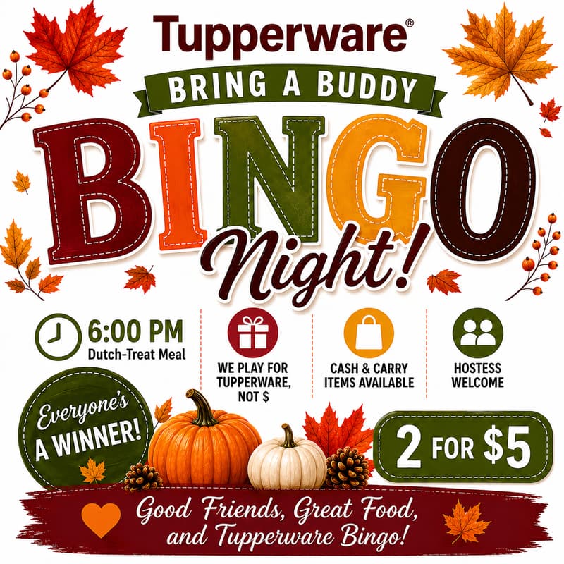 Cover Image for Tupperware Bingo
