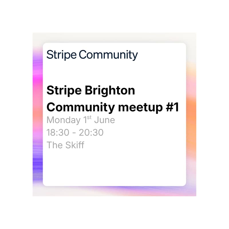 Cover Image for Stripe Brighton Community meetup #1