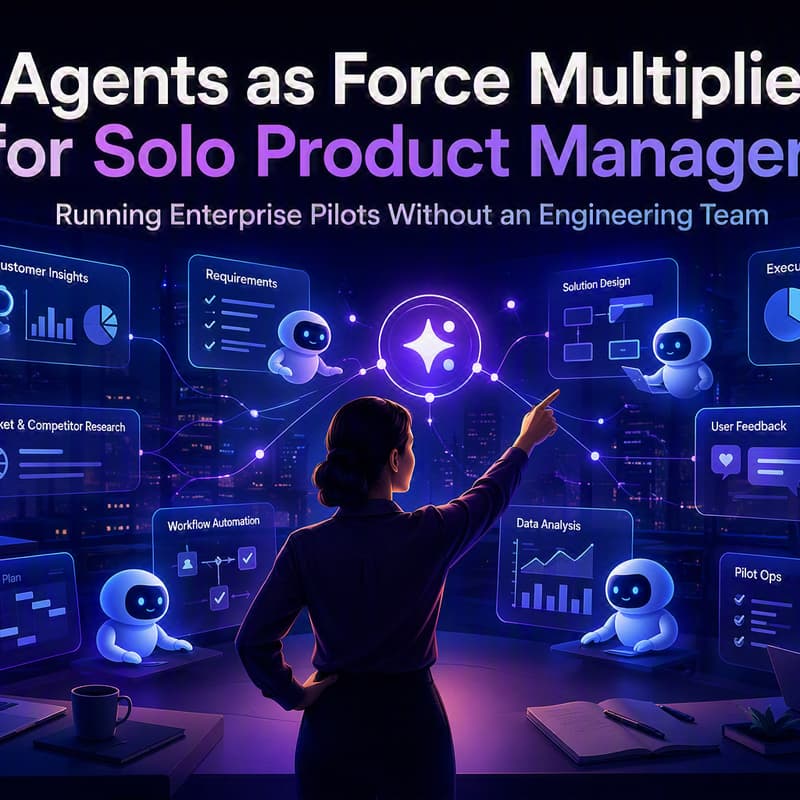 Cover Image for AI Agents as Force Multipliers for Solo Product Managers: Running Enterprise Pilots Without an Engineering Team