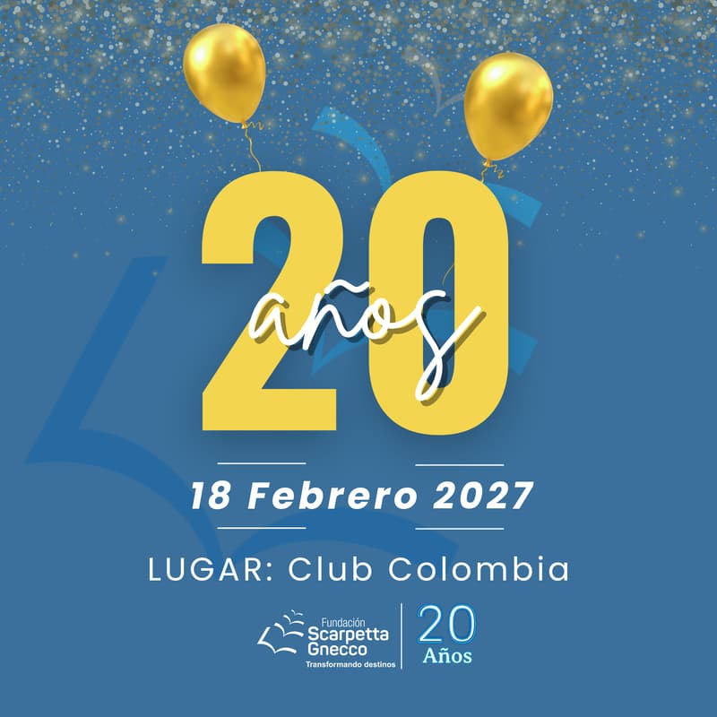 Cover Image for Cóctel de celebración - 20 años Fundación Scarpetta Gnecco