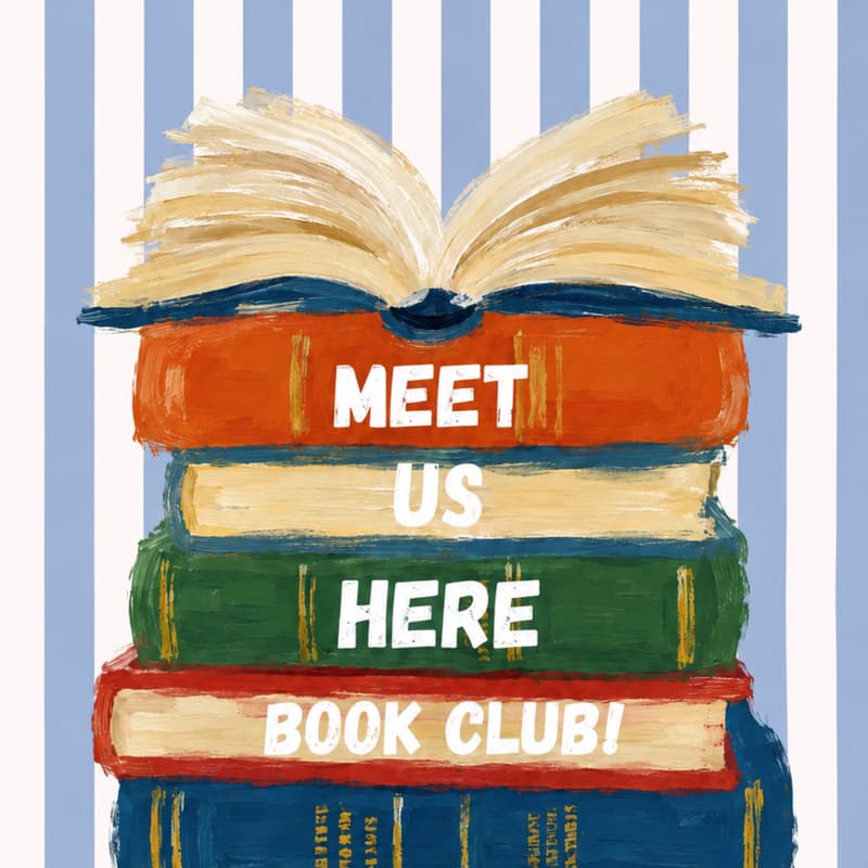 Cover Image for Meet Us Here Book Club