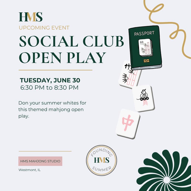 Cover Image for Summer Whites Mahjong Night
