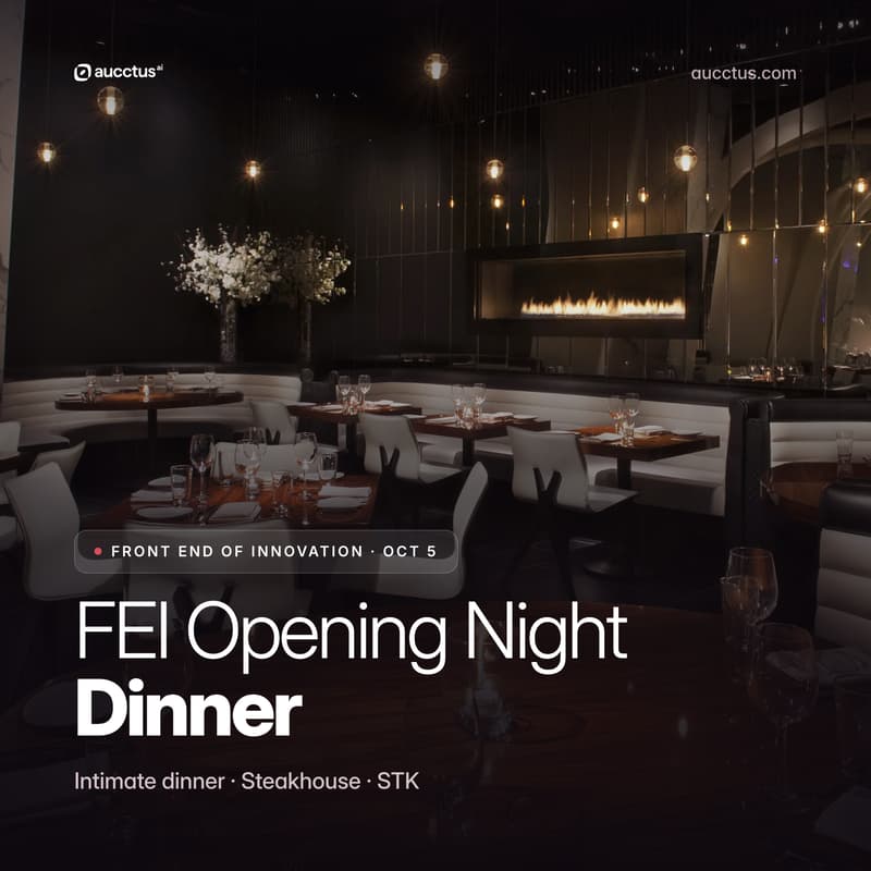 Cover Image for Front End of Innovation Opening Night Dinner