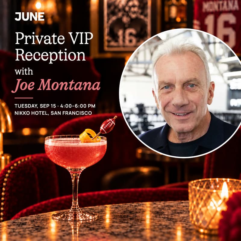 Cover Image for June Private VIP Reception with Joe Montana