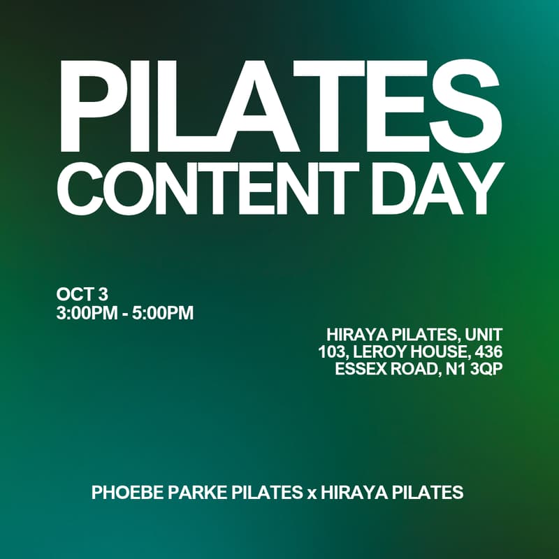 Cover Image for Pilates Content Day at Hiraya Pilates, Islington
