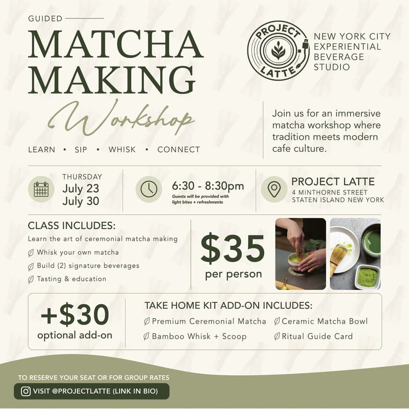 Cover Image for 7/30 ~ Guided Matcha-Making Workshop