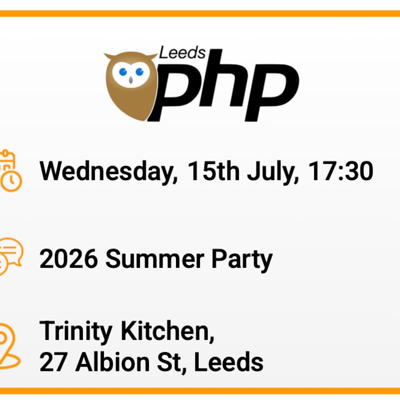 Cover Image for LeedsPHP 2026 Summer Social