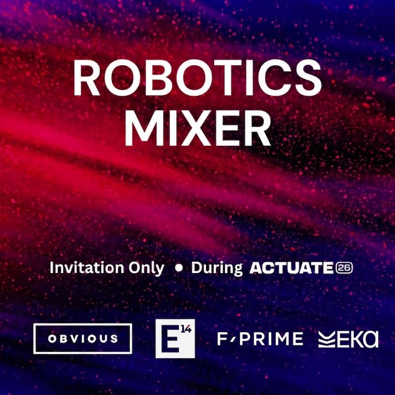 Cover Image for Robotics Mixer with Eka Robotics, Obvious Ventures, F-Prime, and E14