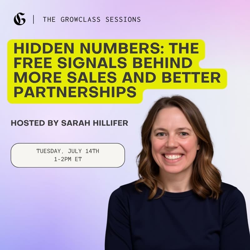Cover Image for Hidden Numbers: The Free Signals Behind More Sales and Better Partnerships