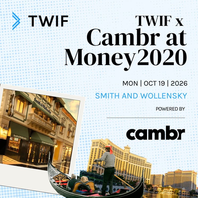 Cover Image for TWIF & Cambr: Bank Leaders & Deposit Innovators Money20/20 Event