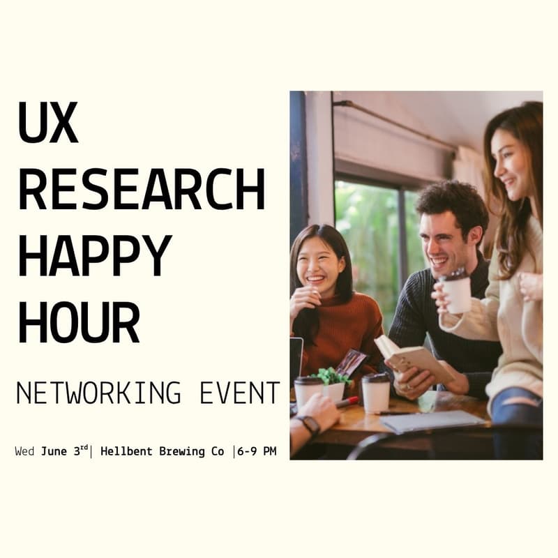 Cover Image for UX Research Happy Hour Networking Event