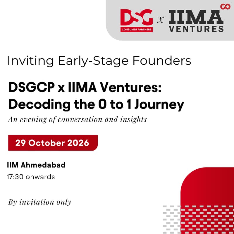 Cover Image for DSGCP x IIMA Ventures: Decoding the 0 to 1 Journey