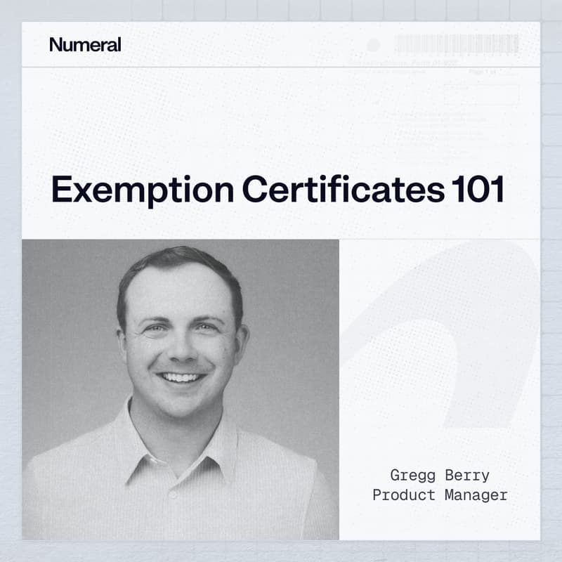 Cover Image for Exemption Certificates 101: How to protect your business from the #1 sales tax audit risk